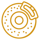 Brake system lubrication icon